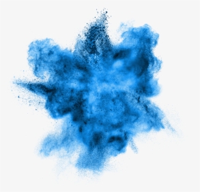 Coloured Powder Explosion Transparent - Blue Powder Explosion Transparent, HD Png Download, Free Download