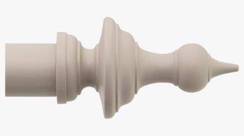 Wooden Curtain Pole Finial Spun Spire - Endmill, HD Png Download, Free Download
