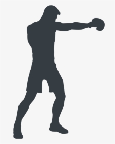 Silhouette Image Portable Network Graphics Boxing Download - Transparent Boxing Silhouette, HD Png Download, Free Download