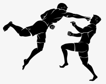 Superman Punch Silhouette Boxing - Mixed Martial Arts Silhouette, HD Png Download, Free Download