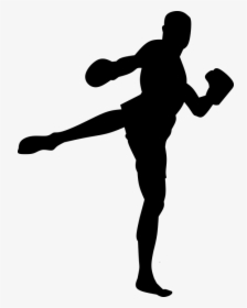 Boxing, Boxer, Man, Silhouette, Fighter, Exercise - Silhueta Lutador, HD Png Download, Free Download