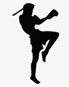 Muay Thai Silhouette Png, Transparent Png, Free Download