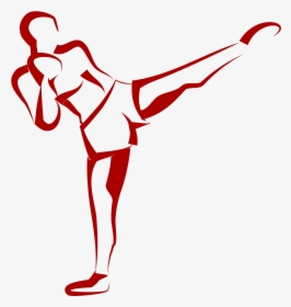 Kick Boxer Clip Arts - Clipart Muay Thai Png, Transparent Png, Free Download