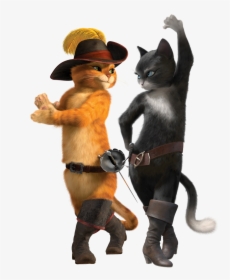 Puss In Boots Png Download Image - Puss In Boots And Kitty Softpaws, Transparent Png, Free Download