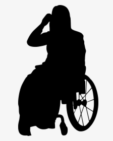 Silhouette Person In Wheelchair, HD Png Download, Free Download