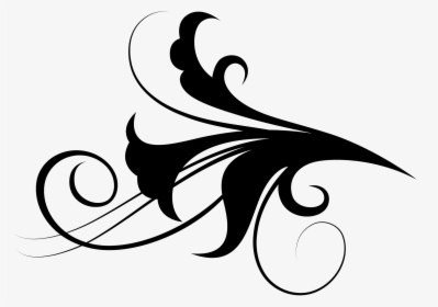 Graphic Design Black And White - Black And White Filigree, HD Png Download, Free Download