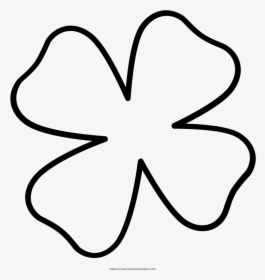 Four Leaf Clover Drawing Clipart , Png Download - Quadrifoglio Disegno Da Stampare, Transparent Png, Free Download