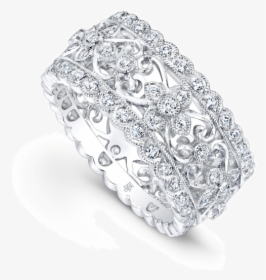 Floral Wedding Bands For Women, HD Png Download, Free Download