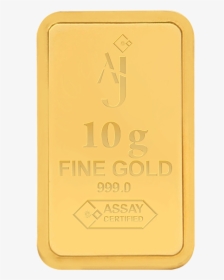 10 G Minted Gold Bar, HD Png Download, Free Download