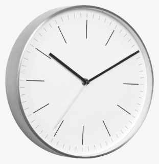 Karlsson White Minimal Copper Steel Wall Clock White/brown - Clock Perspective Png, Transparent Png, Free Download