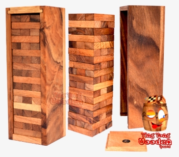 Jenga Game Large The Wobble Tower Big In Large Wooden - Plank, HD Png Download, Free Download