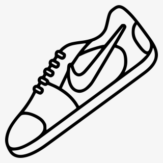 Nikes - Simple Easy Shoe Drawing, HD Png Download, Free Download