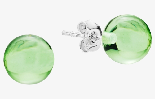 Aurora Green Amber And Silver Earrings - Crystal, HD Png Download, Free Download