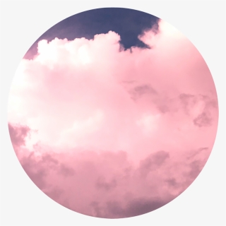 #circle #tumblr #cielo #nubes #aestethic #pink #blue - Circle, HD Png ...