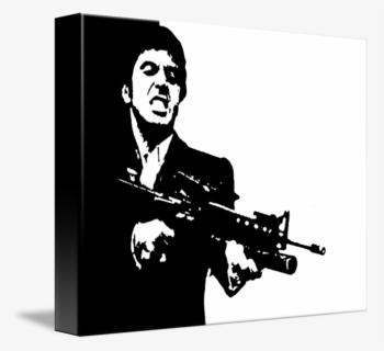 Svg Black And White Download Scarface Cult Classic - Scarface Movie Poster, HD Png Download, Free Download