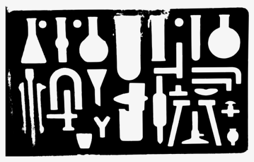 Vector Image Of Template Shapes Of Laboratory Instruments - Chemistry Stencil, HD Png Download, Free Download