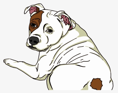 Clip Art Pitbull Drawing, HD Png Download, Free Download