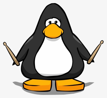 Drum Sticks Clipart Club Penguin - Club Penguin Penguin Colors, HD Png Download, Free Download