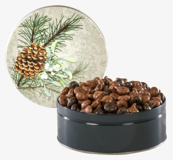 Pinecone And Mistletoe Tin Loading Zoom - Chocolate, HD Png Download, Free Download