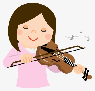 Girl Playing Violin Clipart, HD Png Download, Free Download