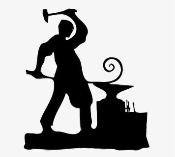 Blacksmith Silhouette Png File - Blacksmith Png, Transparent Png, Free Download