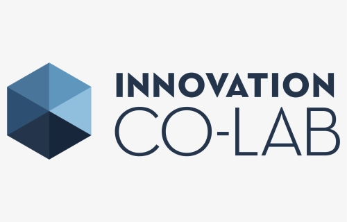 Innovation Co-lab Hexagon Logo In Blue, With Text - Innovation Co Lab Logo, HD Png Download, Free Download