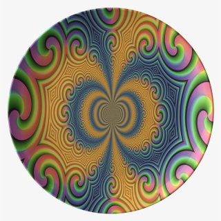 Retro Hippie Swirls Pattern Dinnerware Plate Or Plates - Darts, HD Png Download, Free Download