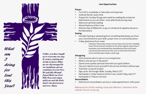 Lent Prayer Card - Illustration, HD Png Download, Free Download
