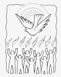 Transparent Pentecost Clipart - Holy Spirit For Coloring, HD Png Download, Free Download