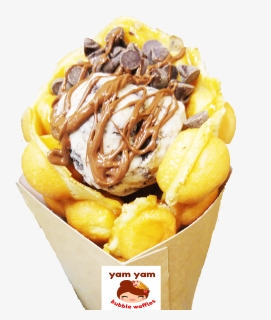 Gelato Nutella Yam Bubble - Sundae, HD Png Download, Free Download