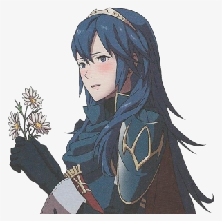 Png-lucina With Flowers // Fire Emblem Awakening - Lucina Fire Emblem Png, Transparent Png, Free Download