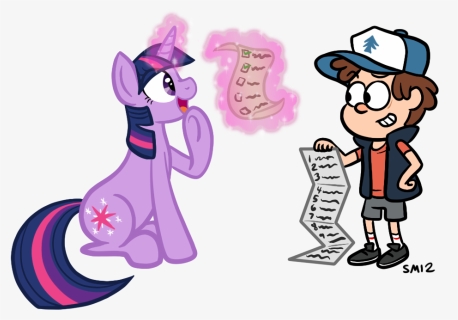 Serenamidori, Checklist, Crossover, Dipper Pines, Double - Gravity Falls Dipper And Twilight Sparkle, HD Png Download, Free Download