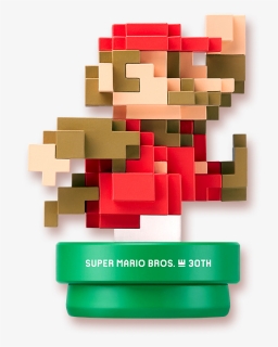 8 Bit Mario Amiibo , Png Download - Super Mario 30th Anniversary Amiibo, Transparent Png, Free Download