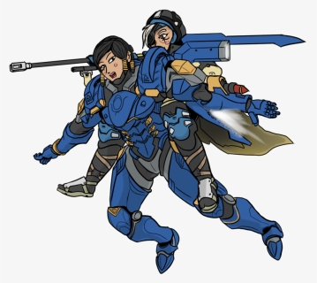 Overwatch Sniper Fan Character , Png Download - Cartoon, Transparent Png, Free Download