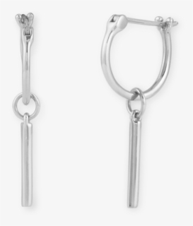 Balance Hoop Earrings Silver - Earrings, HD Png Download, Free Download