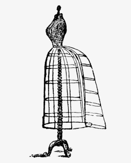Cage Sketch - Victorian Dress Wire, HD Png Download, Free Download