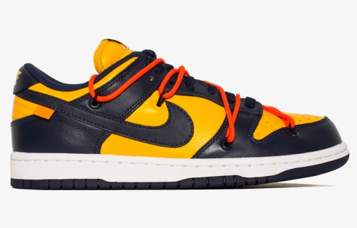Nike Dunk Low X Off White Michigan Png, Transparent Png, Free Download