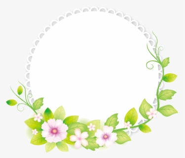 Flower Illustrator Frame Fresh Adobe Round Clipart - Transparent Background Flower Frame Png, Png Download, Free Download