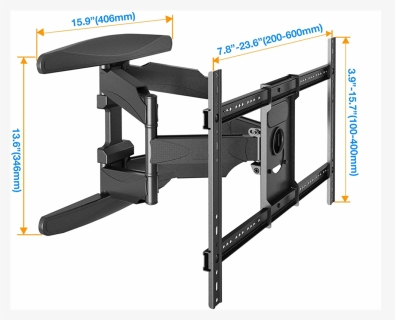 Full Motion Tv Wall Mount For Most 40 70 Inches Led - Invision Low Profile Double Arm Mount, HD Png Download, Free Download