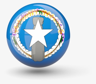 Sphere Icon Ilration Of Flag Northern Mariana Islands - Drapeau Marianne Du Nord, HD Png Download, Free Download