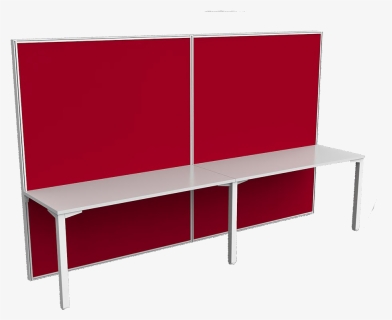 2 Person Single Side 1800h Screen Hung Avenger Desk - Shelf, HD Png Download, Free Download