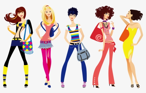 Fashion Clipart Fashion Girl - Women Fashion Clipart Png, Transparent Png, Free Download
