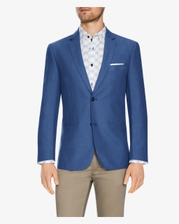 Roden Linen Blend Blazer - Pants To Wear With Royal Blue, HD Png Download, Free Download