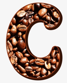 Coffee Beans Typography C - Coffee Beans Clipart Letters, HD Png Download, Free Download