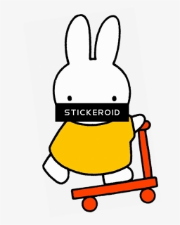 Miffy On Scooter - Miffy, HD Png Download, Free Download