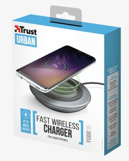 Yudo10 Fast Wireless Charger For Smartphones - Trust Urban Wireless Charger, HD Png Download, Free Download