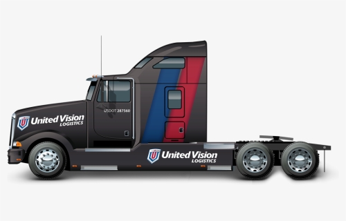 Uvl Truck Mock Up Lateral View Dark Gray - Partes De Trailer Truck, HD Png Download, Free Download