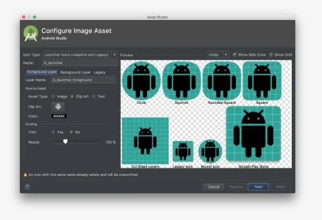 Image Asset Studio On Android Studio - Android Studio Adaptive Icon, HD Png Download, Free Download