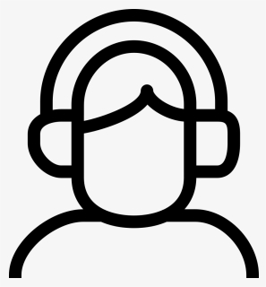 Servers - Outline Of People Listening To Music, HD Png Download, Free Download