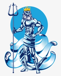 Poseidon Mythology Clip Art Vector Western Dragon - Poseidon Graphic, HD Png Download, Free Download